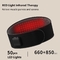 Rechargeable Waist Massage Belt Hot Wave Lumbar Support Vibration Red Light Therapy